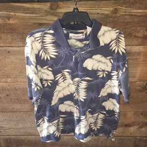 Men's Summa s/s palm leave pattern shirt sz XL